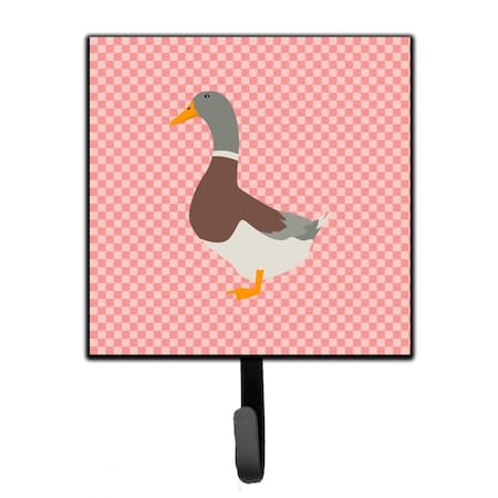 Jensendistributionservices Saxony Sachsenente Duck Pink Check Leash or Key Holder MI1717085